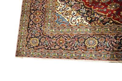 Lot 127 - A Persian hand-knotted Kashan carpet