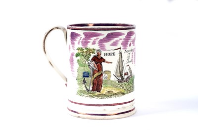 Lot 1122 - A 19th Century Sunderland lustre mug