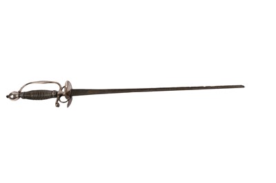 Lot 279 - A rare and early American silver hilted smallsword, by David Hall