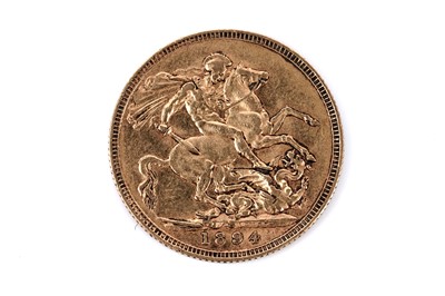 Lot 228 - A Queen Victoria gold sovereign 1894