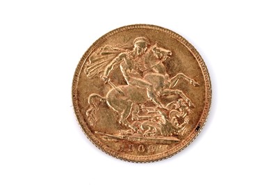 Lot 230 - An Edward VII gold sovereign 1909