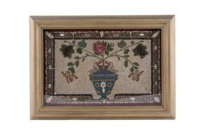Lot 1251 - A Victorian sailors shellwork valentine picture