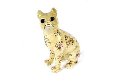 Lot 1117 - A Staffordshire model of a pug dog