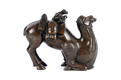 Lot 737 - A bronze figure of a camel