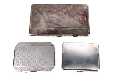 Lot 327 - Three silver cigarette cases