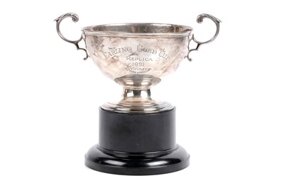 Lot 822 - A Queen Elizabeth II Irish silver replica Carling Gold Cup trophy