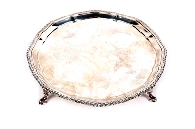Lot 329 - A George V silver salver