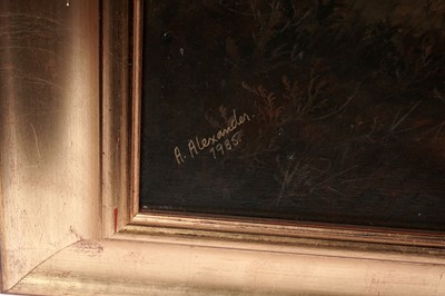 Lot 5 - Andrew Alexander - Portrait of a foxhound | oil