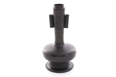 Lot 242 - A Chinese bronze arrow vase
