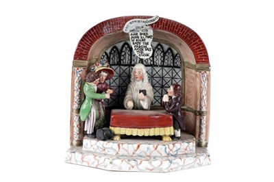 Lot 1103 - A Staffordshire 'New Marriage Act' group
