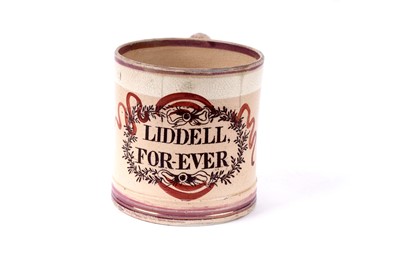 Lot 1140 - An 1826 Alnwick general election interest lustre mug