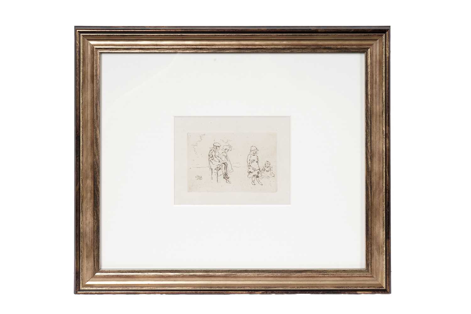 Lot 110 - James Abbott McNeill Whistler RBA - The Menpes Children | etching