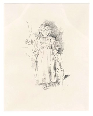 Lot 119 - James Abbott McNeill Whistler RBA - Little Evelyn | lithograph