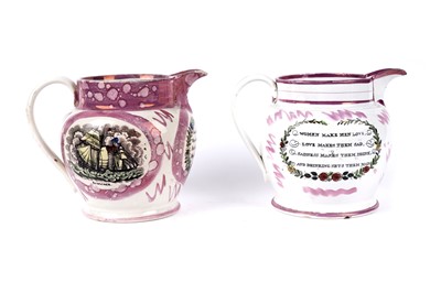 Lot 1131 - Two 19th Century Sunderland lustre jugs