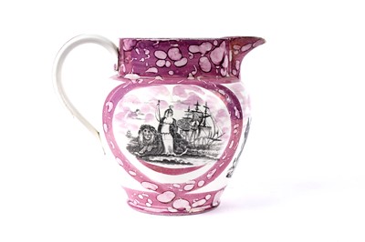 Lot 1126 - A 19th Century maritime interest Sunderland lustre jug