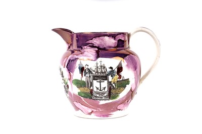 Lot 1127 - A 19th Century Sunderland lustre jug