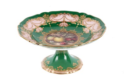 Lot 1107 - A fruit painted Royal Worcester tazza
