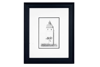 Lot 755 - David Hockney - The Bell Tower | etching