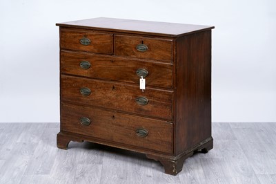 Lot 100 - A George III mahogany chest of drawers