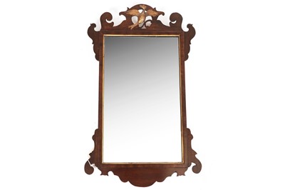 Lot 597 - A George III mahogany pier glass mirror