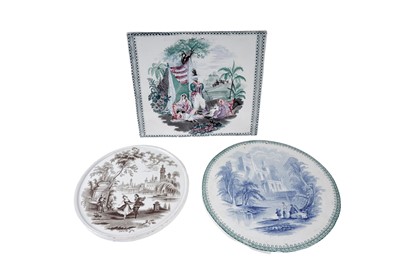 Lot 1157 - Three mid-19th Century wall plaques