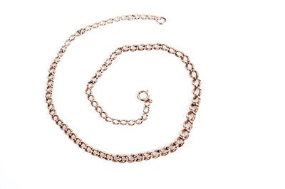 Lot 665 - A 9ct rose gold choker necklace