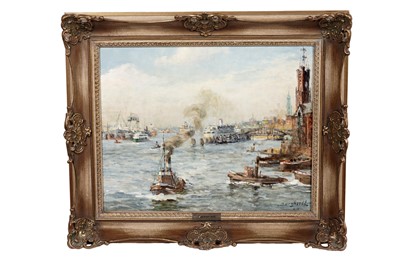 Lot 1107 - Berghorhf – In memory of Hamburg | oil