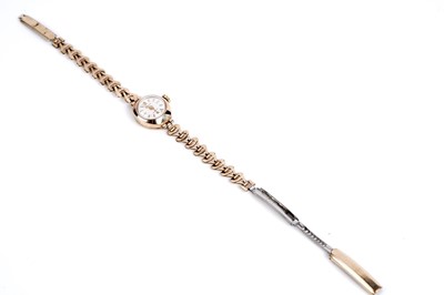Lot 793 - An Accurist gold cased lady's cocktail watch