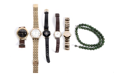 Lot 795 - A selection of wristwatches and a necklace
