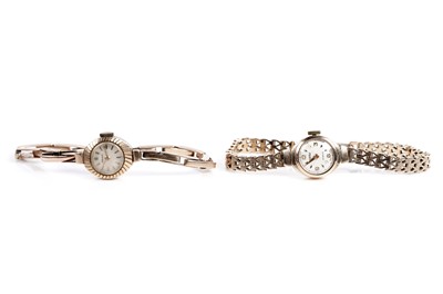 Lot 732 - Two 9ct gold cased cocktail watches