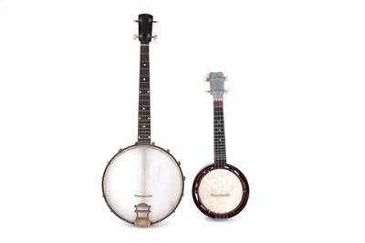Lot 54 - A Windsor Popular Model 2 tenor banjo; and a ukulele-banjo