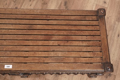 Lot 436 - Hughes Bolckow & Co Limited: an early 20th Century bench