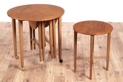Lot 546 - Attributed to Poul Hundevad for Novy Domov: a Mid-Century teak nest of tables