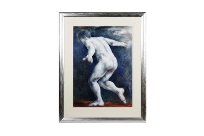 Lot 1093 - Lin Jammet – Nude male study | gouache