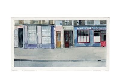 Lot 1037 - 20th Century French School – Street view | watercolour