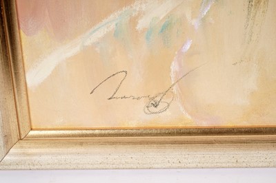 Lot 1086 - Ken Moroney – A stroll along the beach | oil