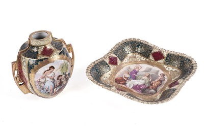 Lot 840 - A 19th Century Royal Vienna square bowl