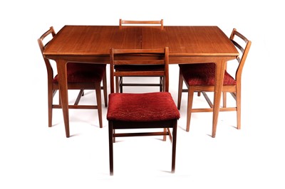 Lot 639 - Younger: a ‘Sequence’ teak extending dining table; and four teak chairs