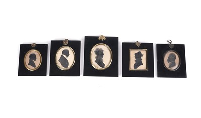 Lot 667 - Five early/mid-19th Century silhouettes