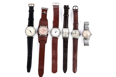 Lot 760 - Roamer of Switzerland: six manual wind wristwatches