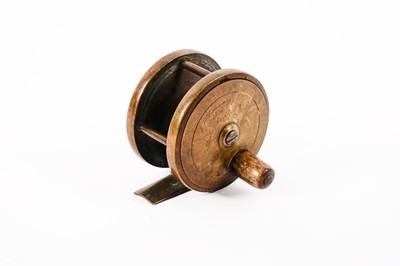 Lot 166 - J. W. Cummins, Bishop Auckland: a late 19th Century brass centrepin fishing reel