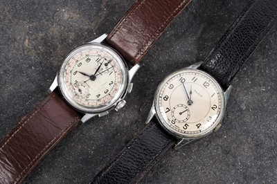 Lot 768 - An Olma Chronograph wristwatch; and another Olma wristwatch