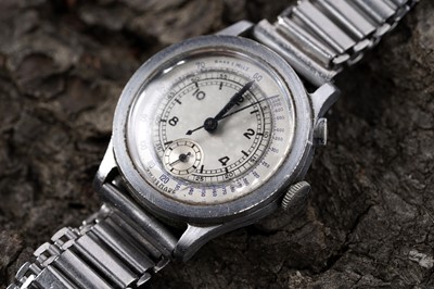 Lot 770 - A Swiss stainless steel cased Chronograph wristwatch