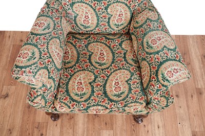 Lot 463 - A substantial Georgian style armchair