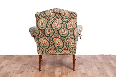 Lot 463 - A substantial Georgian style armchair