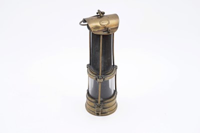 Lot 122 - A late 19th Century Routledge & Johnson's patent brass miners lamp