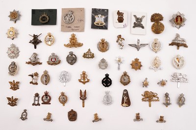 Lot 145 - A selection of British regimental cap badges