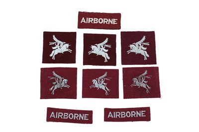 Lot 158 - A selection of Airborne cloth arm badges and Pegasus badges