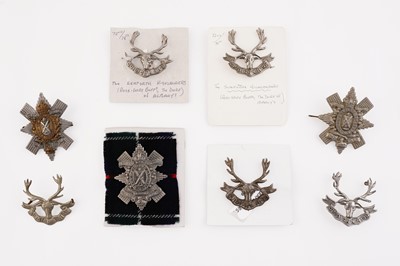 Lot 164 - A selection of Scottish interest military badges