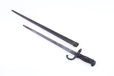 Lot 327 - A French 19th Century Gras rifle bayonet